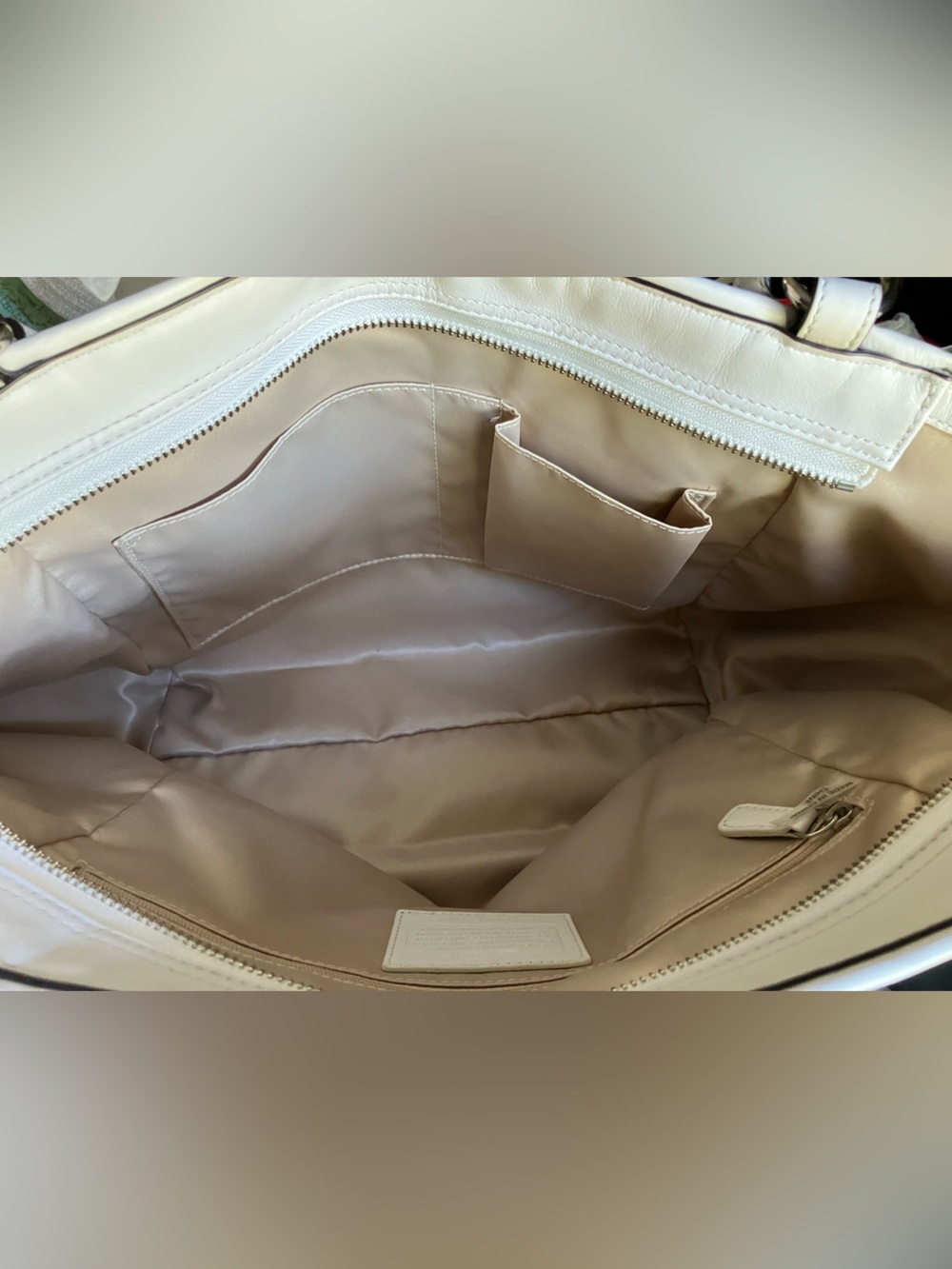 SPOTLESS AND LIKE BRAND NEW!! COACH PARK WOVEN LEATHER TOTE SHOULDER BAG F31285 - Picture 11 of 13